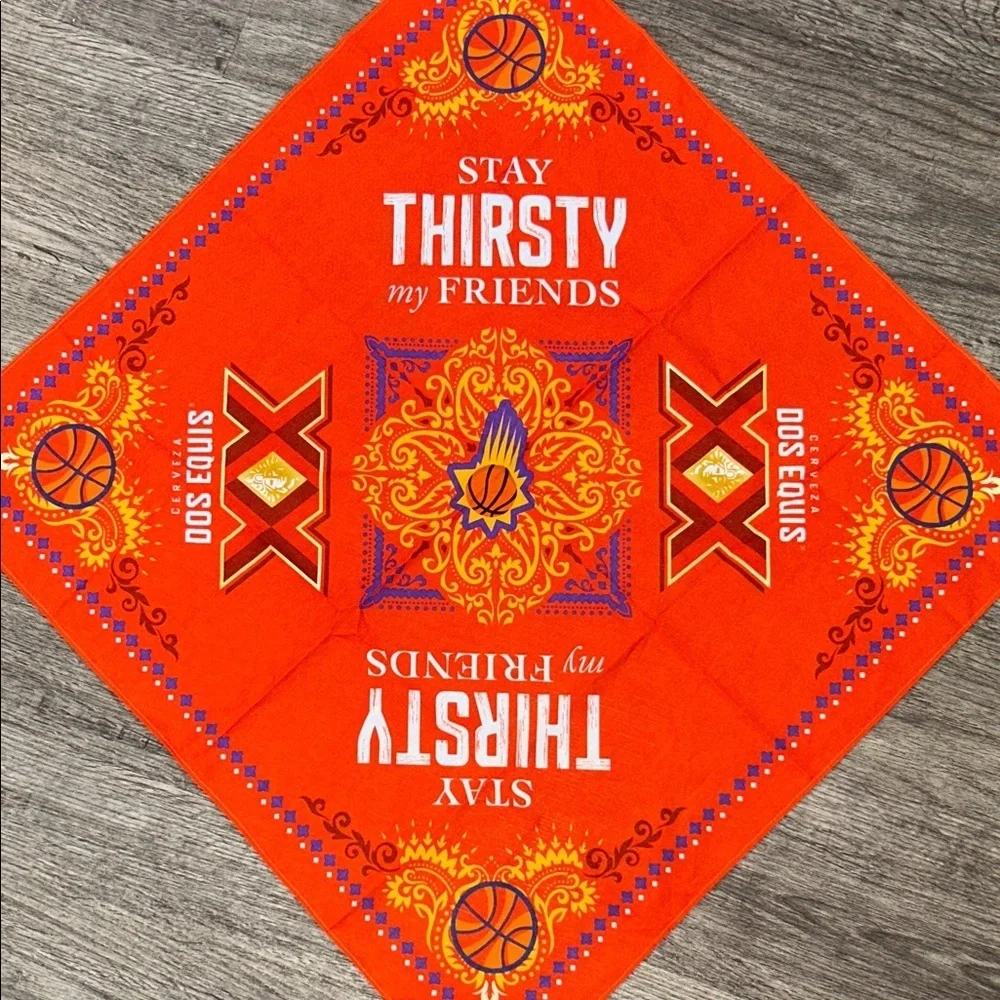 Dos Equis Orange Bandana Phoenix Suns Stay Thirsty Festival Western Scarf